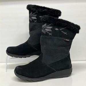 Sporto Polartec Suede Leather Fur Insulated Waterproof Winter Boots Black 9